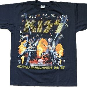 Vintage Kizz Murina Alive World Tour Concert T-Shirt 1996 1997 Single Stitch